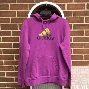 😍REDUCED😍adidas - fuchsia hoodie w/ thumb holes.